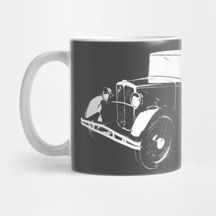 Jowett Kestrel 1930s classic car monoblock white Mug